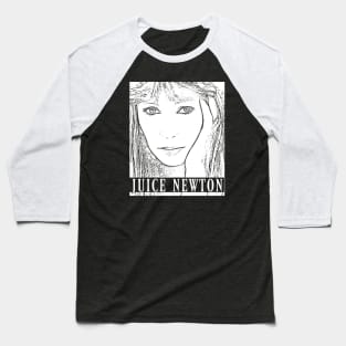 Juice Newton // White retro Baseball T-Shirt